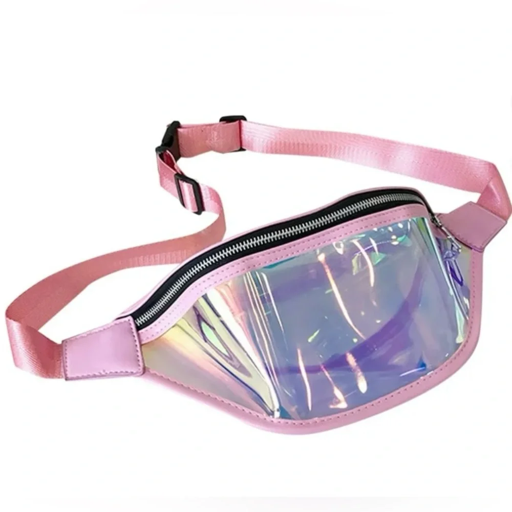 Crossbody‎ Bags Women Trendy Small Pink One Shoulder Colorful Waist Bag